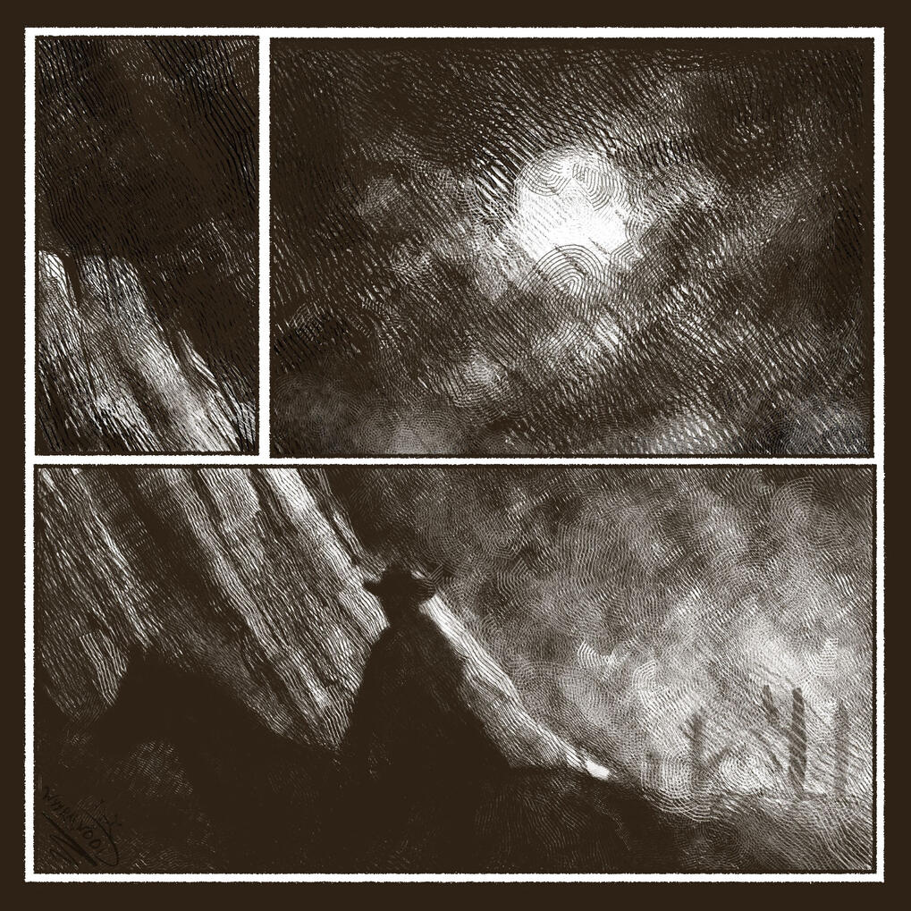 Brushfire, made using only one brush and color